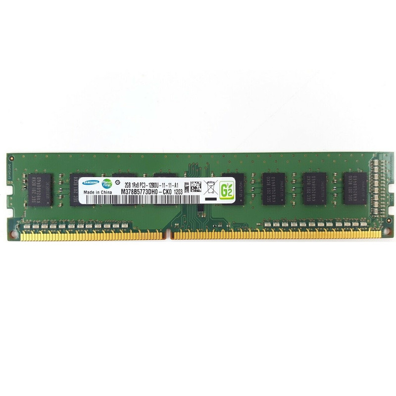 2gddr3 رم کامپیوتر DDR3 تک کاناله 1600 مگاهرتز ظرفیت 2 گیگابایت - تصویر 1