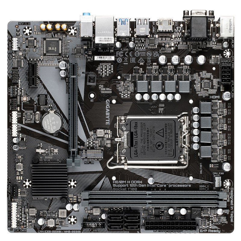 h610 مادربرد گیگابایت مدل H610M H DDR4 - تصویر 1